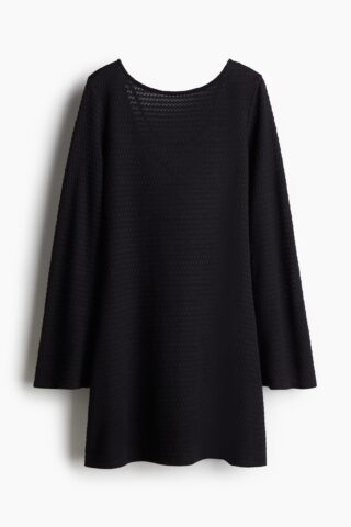H & M - Strandjurk met strikbandjes - Zwart