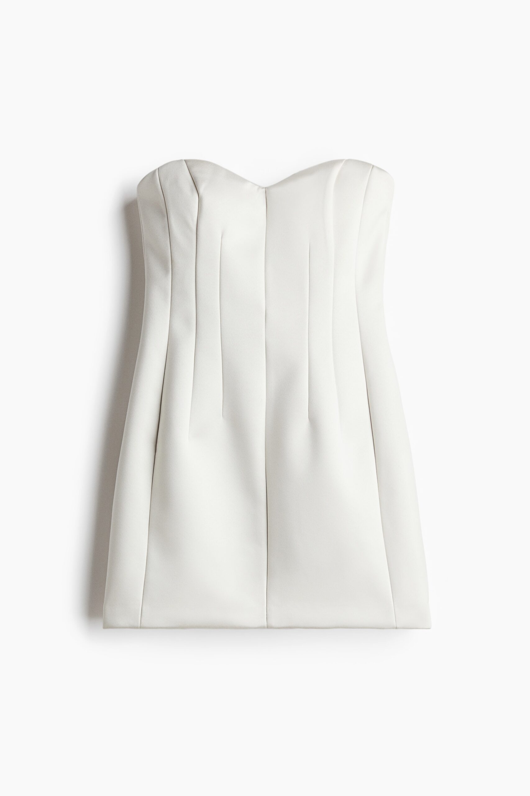 H & M - Korte bandeaujurk - Wit H & M - Korte bandeaujurk - Wit