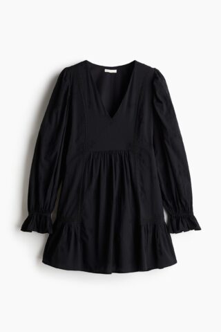 H & M - Katoenen tuniekjurk - Zwart