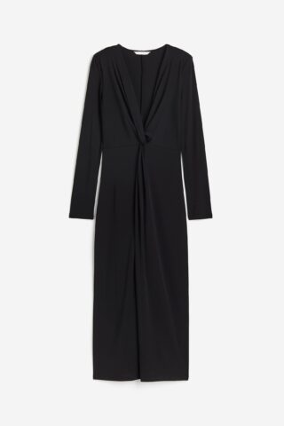 H & M - Jurk met gedraaid detail - Zwart