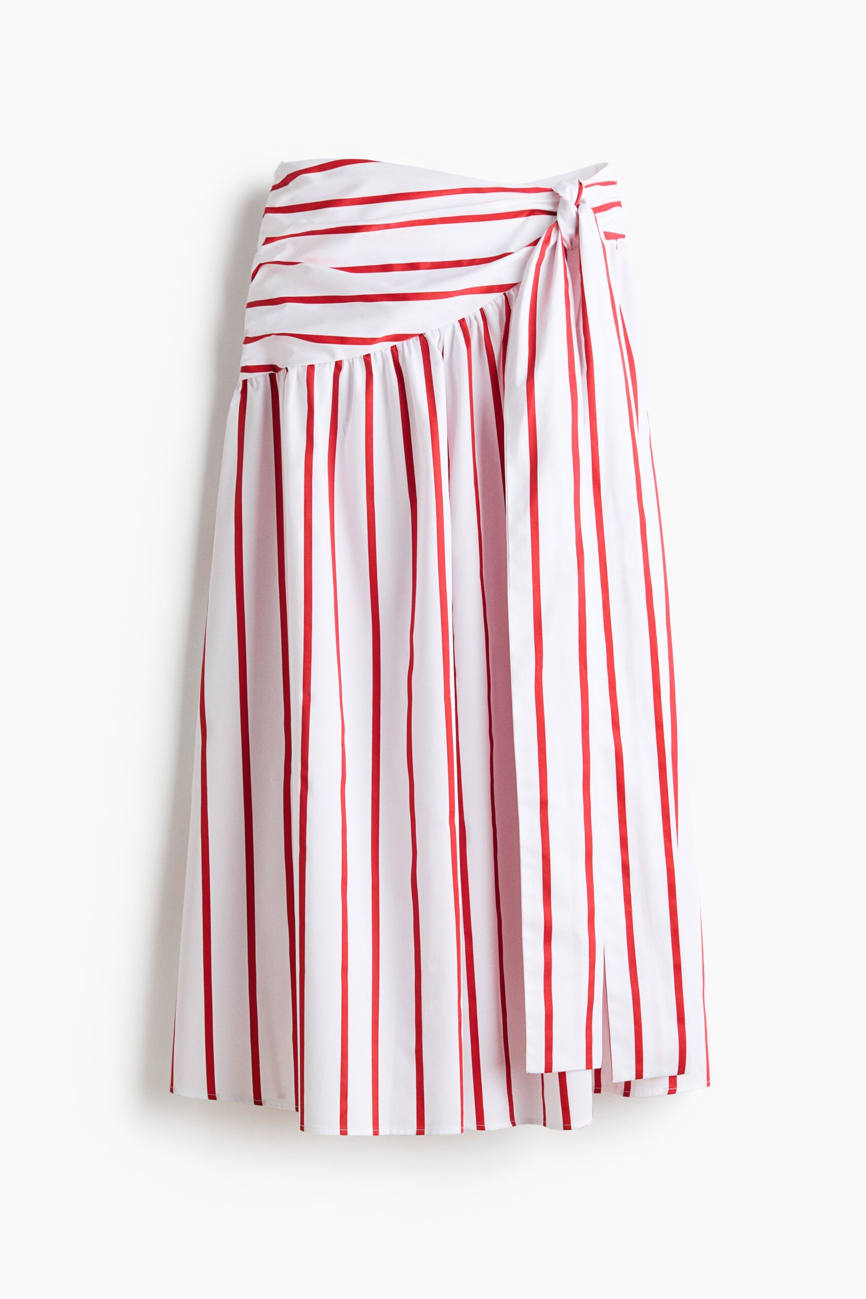 H & M - Popeline rok met strikbanden - Wit/Gestreept H & M - Popeline rok met strikbanden - Wit/Gestreept