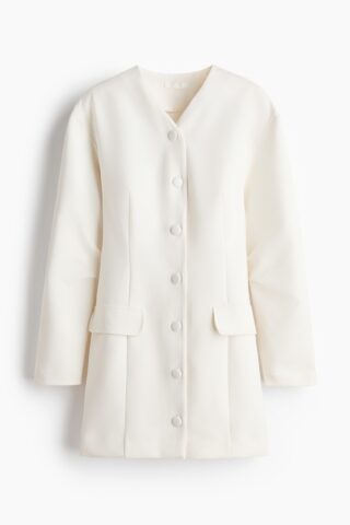 H & M - Blazerjurk met V-hals - Wit