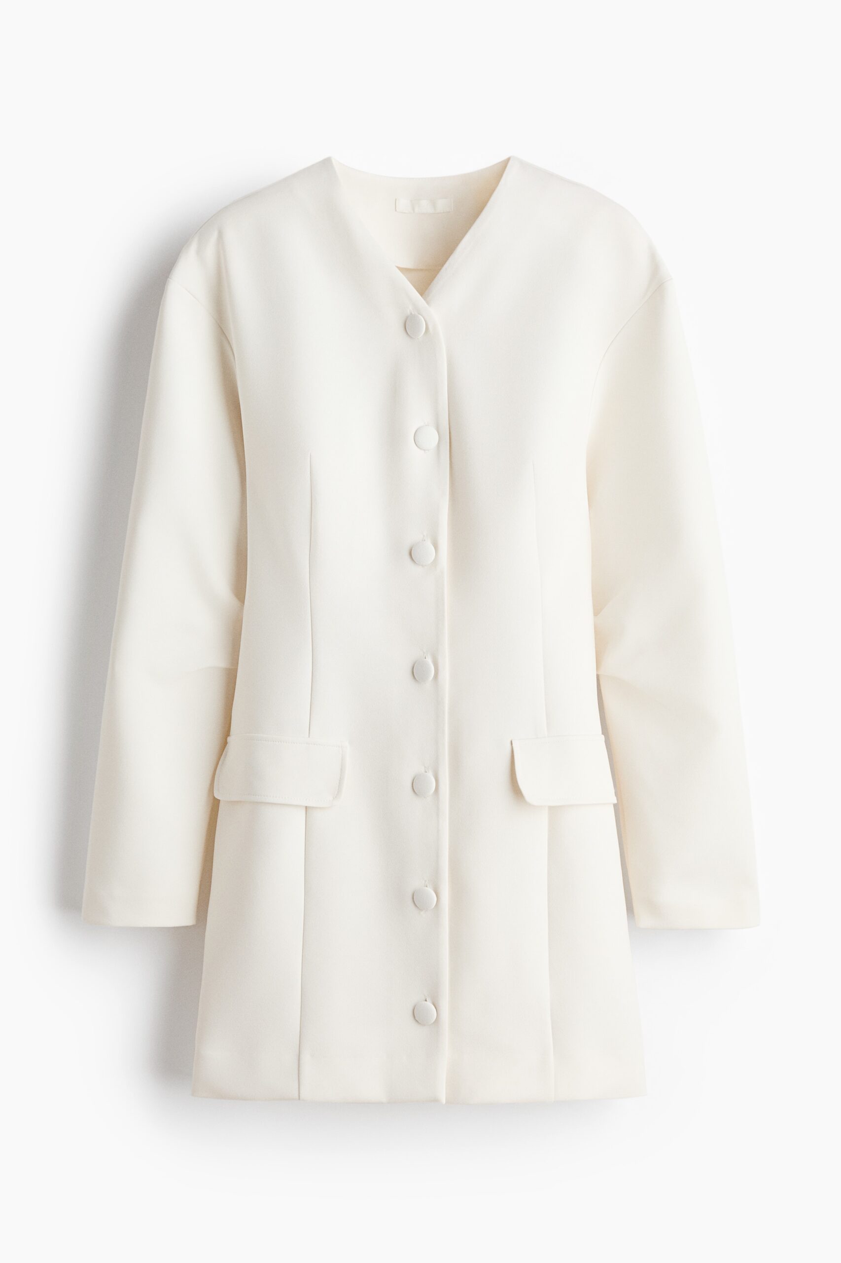 H & M - Blazerjurk met V-hals - Wit
