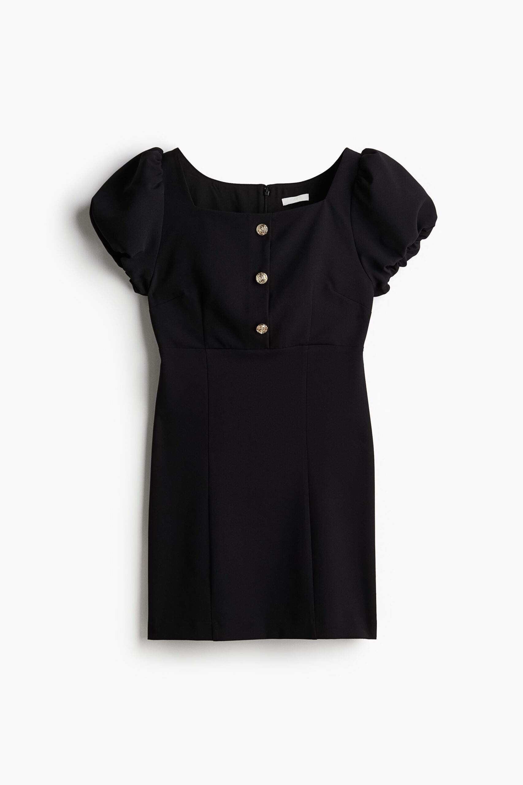 H & M - Jurk met pofmouwen - Zwart H & M - Jurk met pofmouwen - Zwart