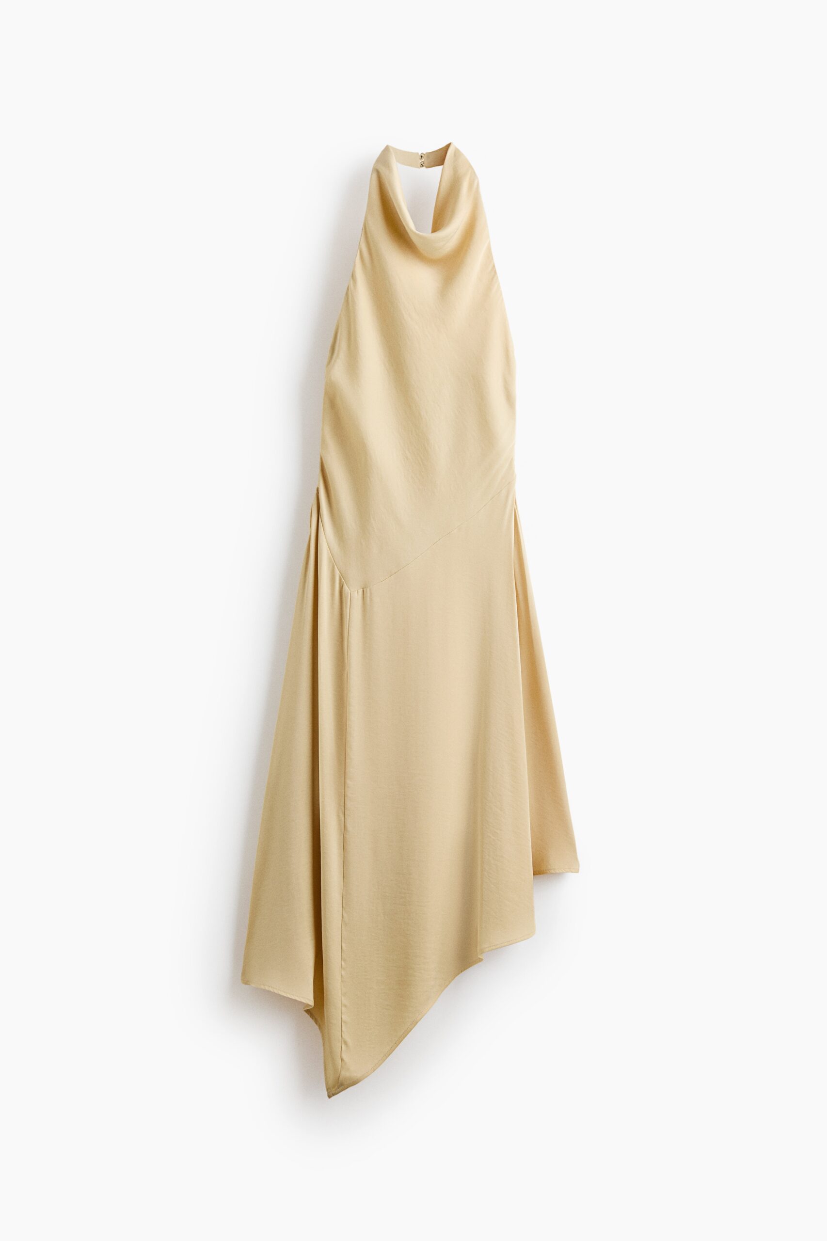 H & M - Asymmetrische halterjurk - Beige