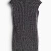 H & M - Korte tricot bodyconjurk - Zwart