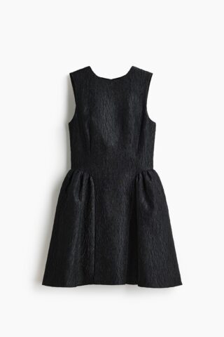 H & M - Jacquardgeweven jurk - Zwart