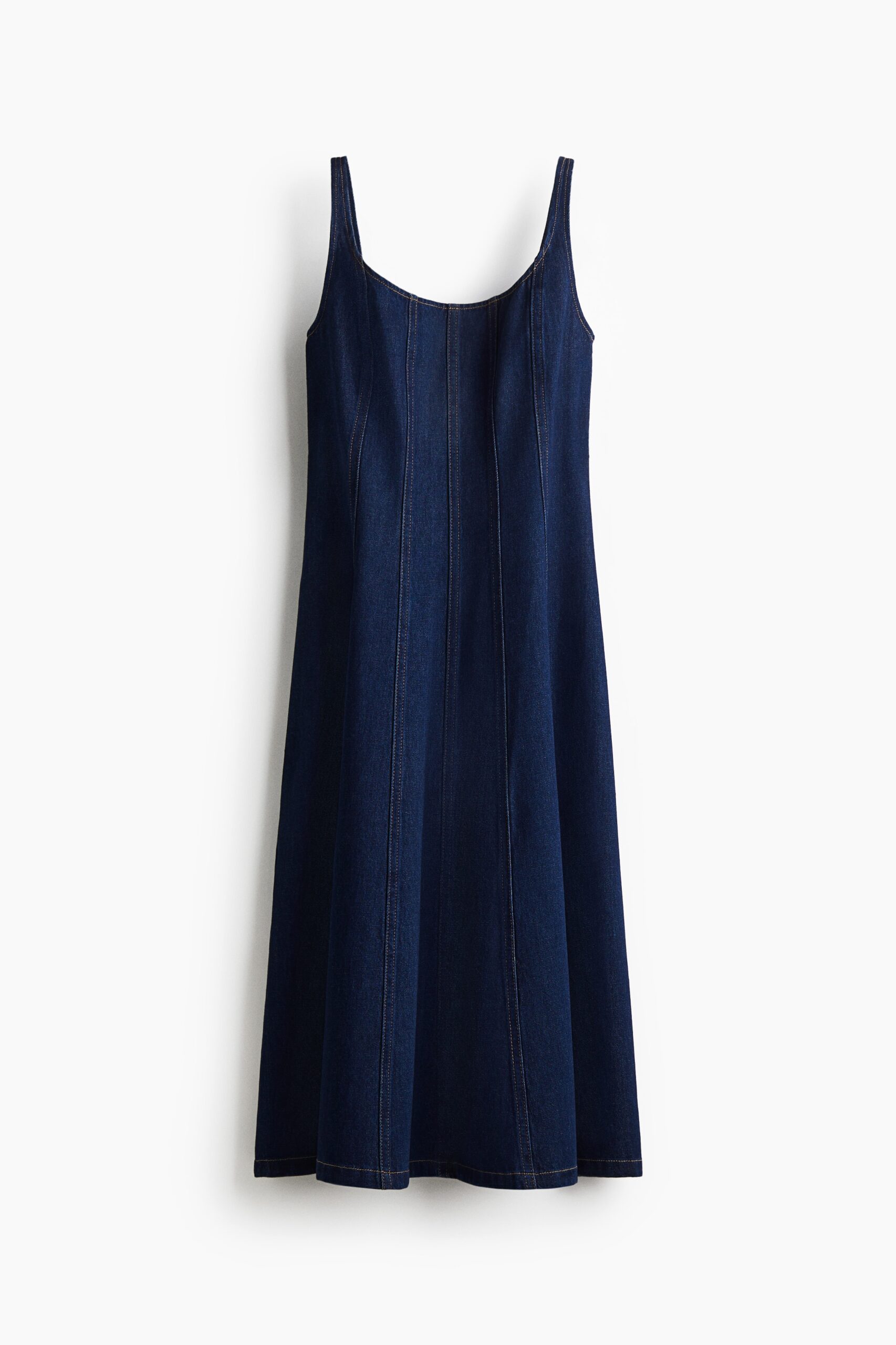 H & M - Denim midi-jurk - Donker Denimblauw