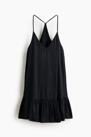 H & M - Strappy A-linejurk - Zwart
