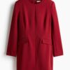 H & M - Korte jurk - Donkerrood