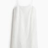 H & M - Strappy jurk met broderie anglaise - Wit