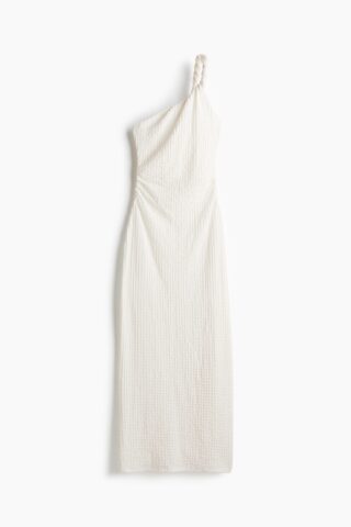 H & M - One-shoulder bodyconjurk - Wit