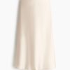H & M - Midi skirt - Lichtbeige