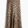 H & M - Slip-on rok - Beige/Luipaarddessin