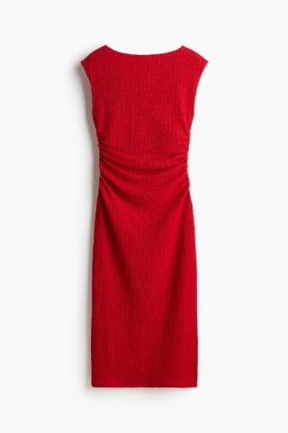 H & M - Gedrapeerde bodyconjurk - Rood