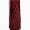 H & M - Gedrapeerde jurk met sjaaldetail - Roestbruin