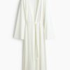 H & M - Tricot ochtendjas - Wit