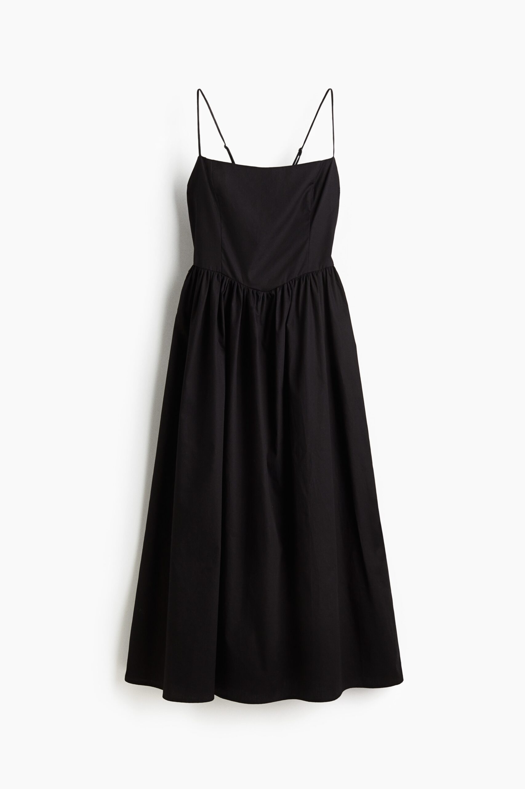 H & M - Strappy jurk van katoen - Zwart H & M - Strappy jurk van katoen - Zwart