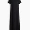 H & M - Lange T-shirtjurk - Zwart
