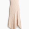 H & M - Handkerchief-jurk met kantlook - Bleek Perzikroze