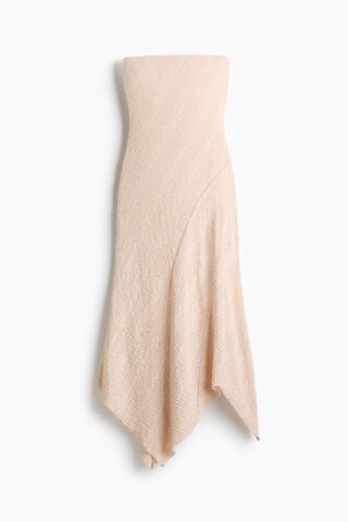 H & M - Lace-look handkerchief dress - Bleek Perzikroze