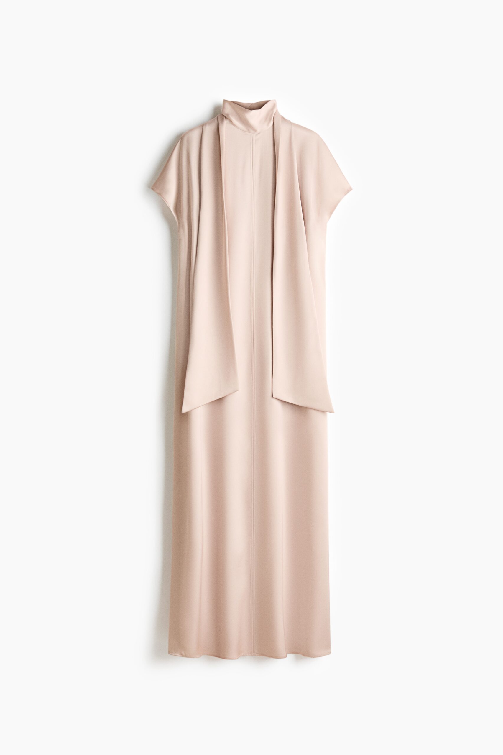 H & M - Maxi-jurk met sjaaldetail - Poederroze H & M - Maxi-jurk met sjaaldetail - Poederroze