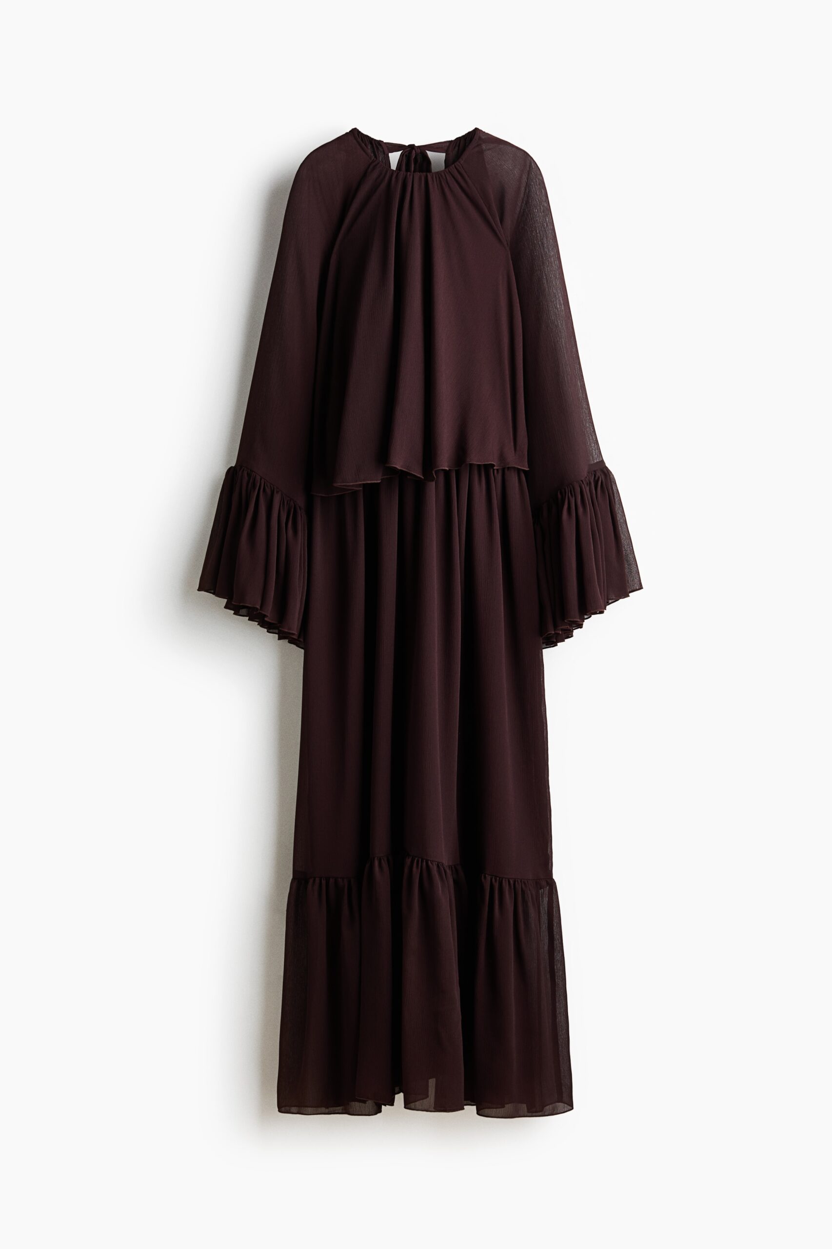 H & M - Oversized jurk met gelaagde look - Donkerbruin H & M - Oversized jurk met gelaagde look - Donkerbruin