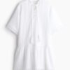 H & M - Katoenen tuniekjurk - Wit