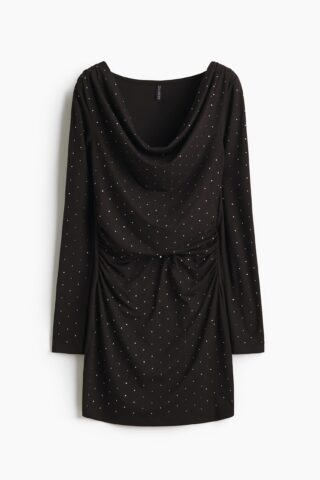 H & M - Mini-jurk met decoraties - Zwart