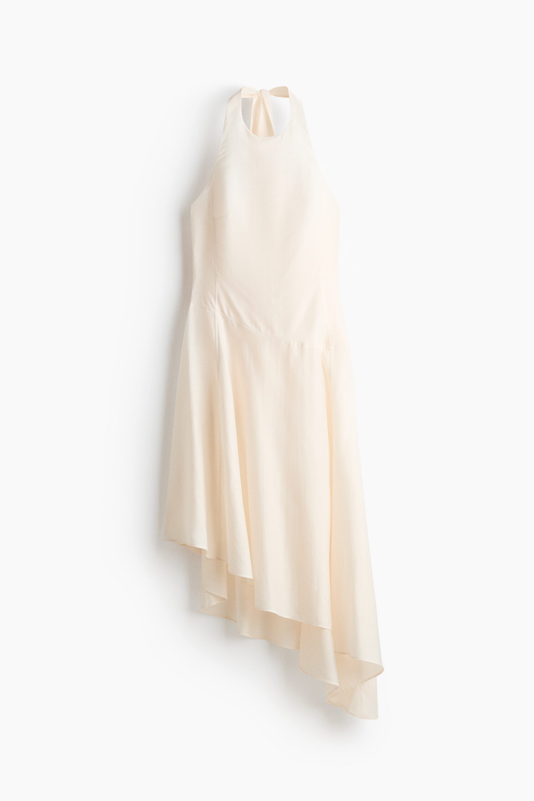 H & M - Asymmetrische halterjurk - Roomwit H & M - Asymmetrische halterjurk - Roomwit