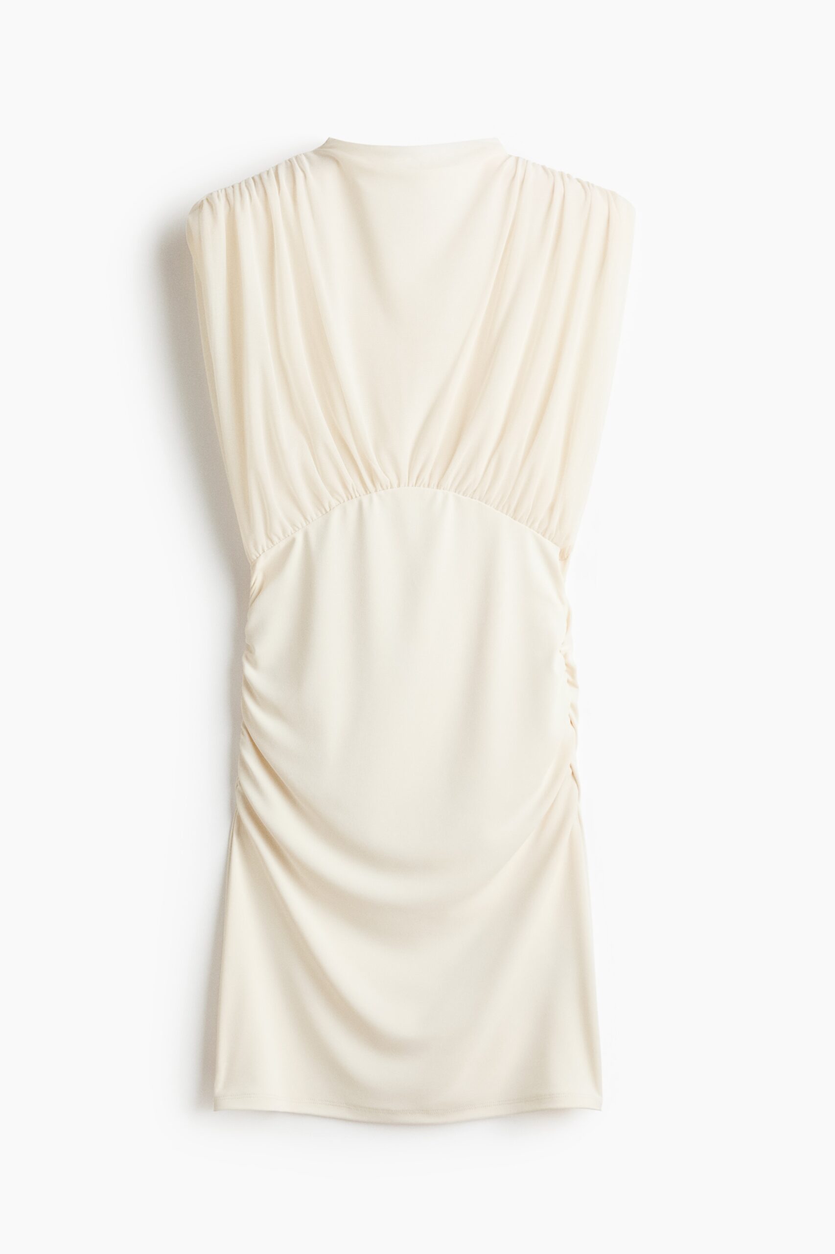 H & M - Gedrapeerde mini-jurk - Roomwit H & M - Gedrapeerde mini-jurk - Roomwit