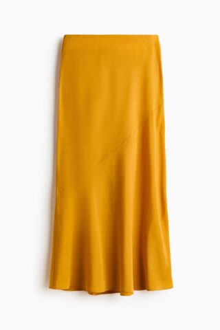 H & M - Satijnen slip-on rok - Oranje