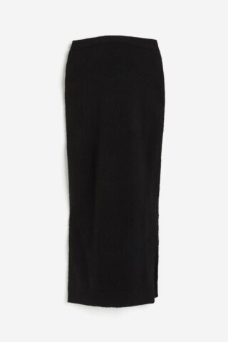 H & M - MAMA Geribde rok - Zwart