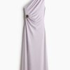 H & M - Gedrapeerde one-shoulderjurk - Lichtpaars
