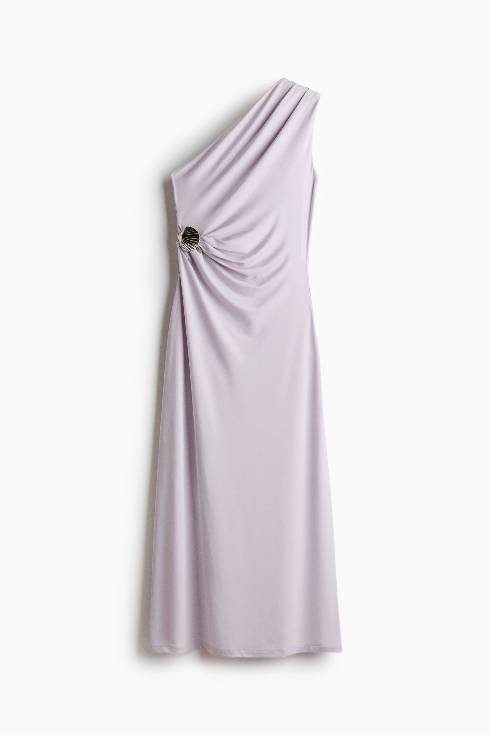 H & M - Gedrapeerde one-shoulderjurk - Lichtpaars H & M - Gedrapeerde one-shoulderjurk - Lichtpaars