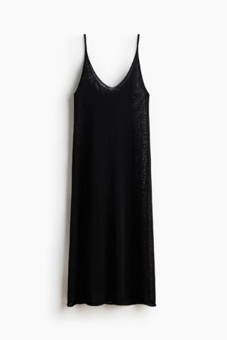 H & M - Gebreide strappy jurk - Zwart