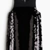 H & M - Sequined mini dress - Zwart