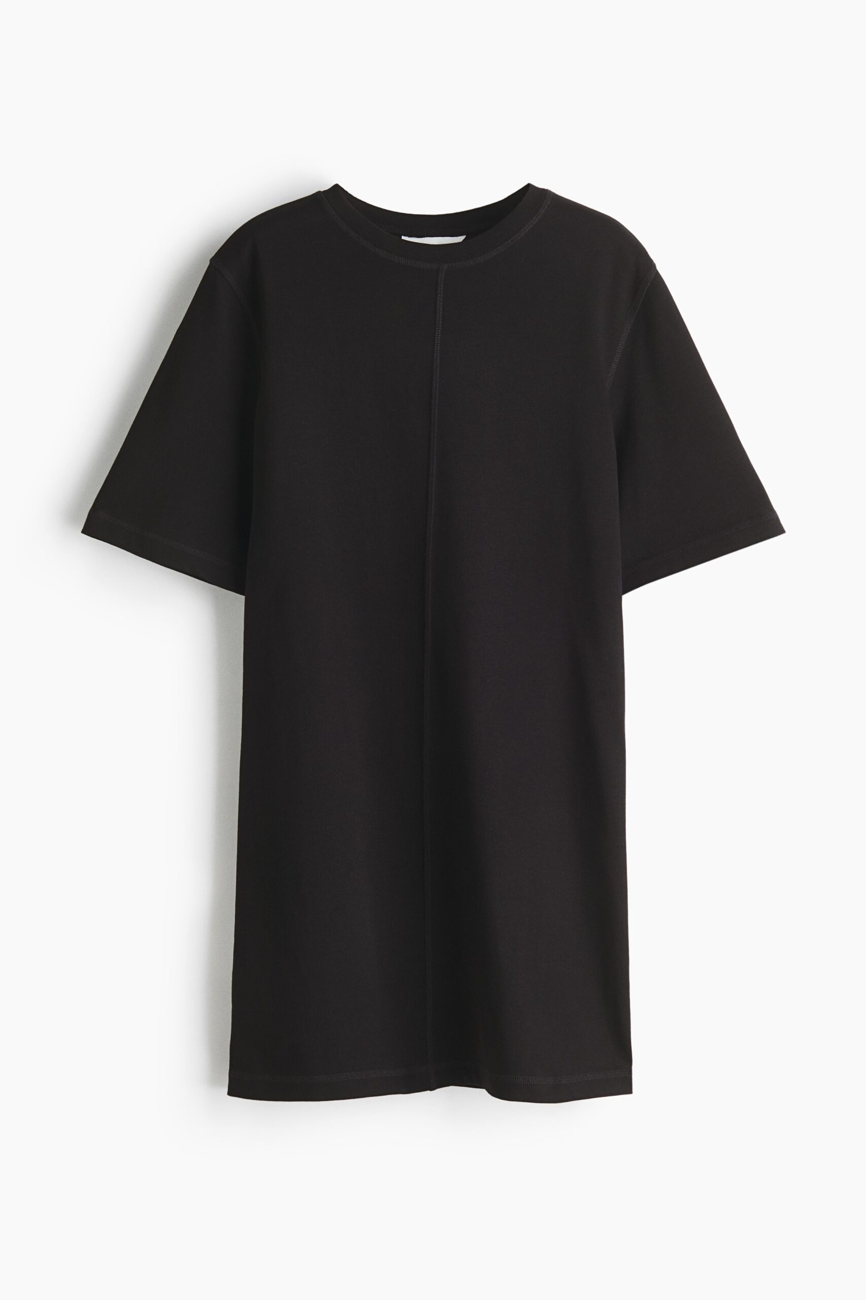 H & M - Katoenen T-shirtjurk - Zwart