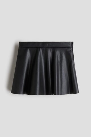 H & M - Uitlopende rok - Zwart
