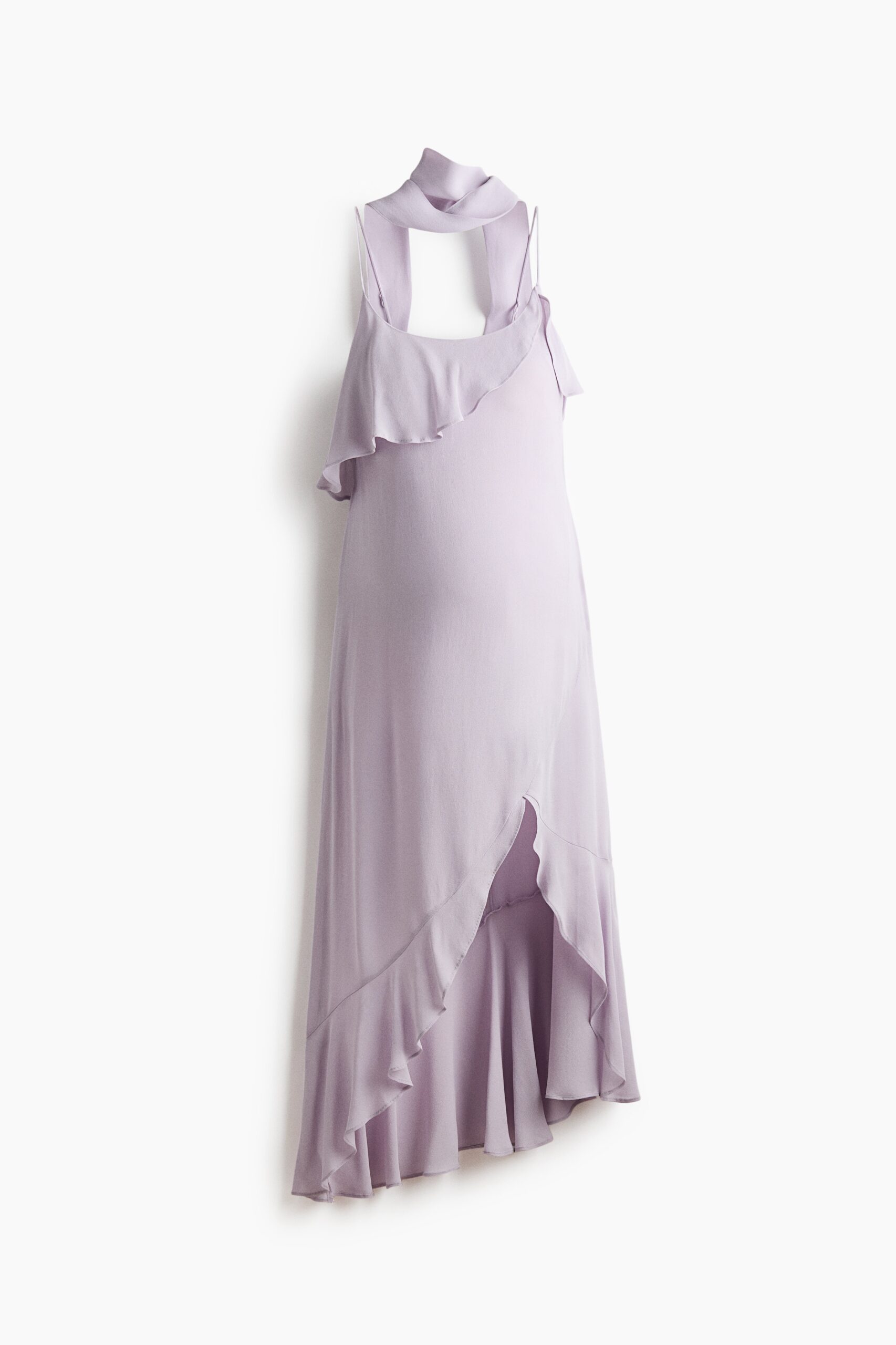 H & M - MAMA Chiffon volantjurk met sjaal - Lila H & M - MAMA Chiffon volantjurk met sjaal - Lila