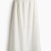 H & M - Rok met broderie anglaise - Wit