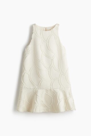 H & M - Jacquardgeweven shift-jurk - Roomwit