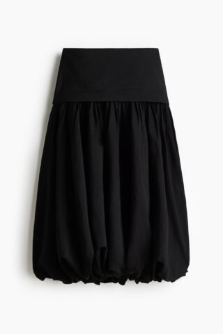 H & M - Halflange ballonrok - Zwart