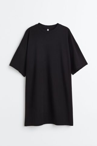H & M - Oversized T-shirtjurk - Zwart