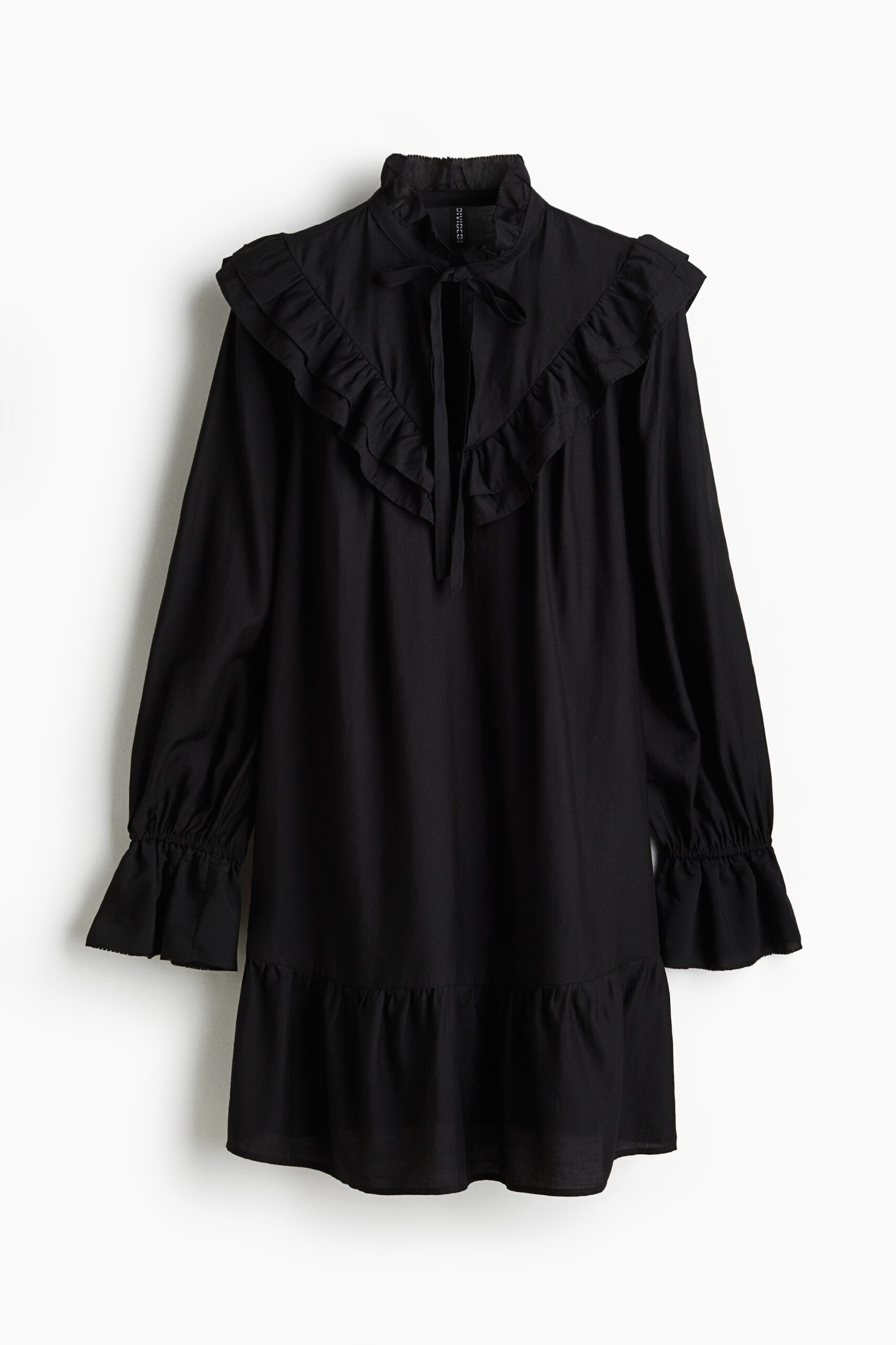 H & M - Jurk met volants - Black H & M - Jurk met volants - Black