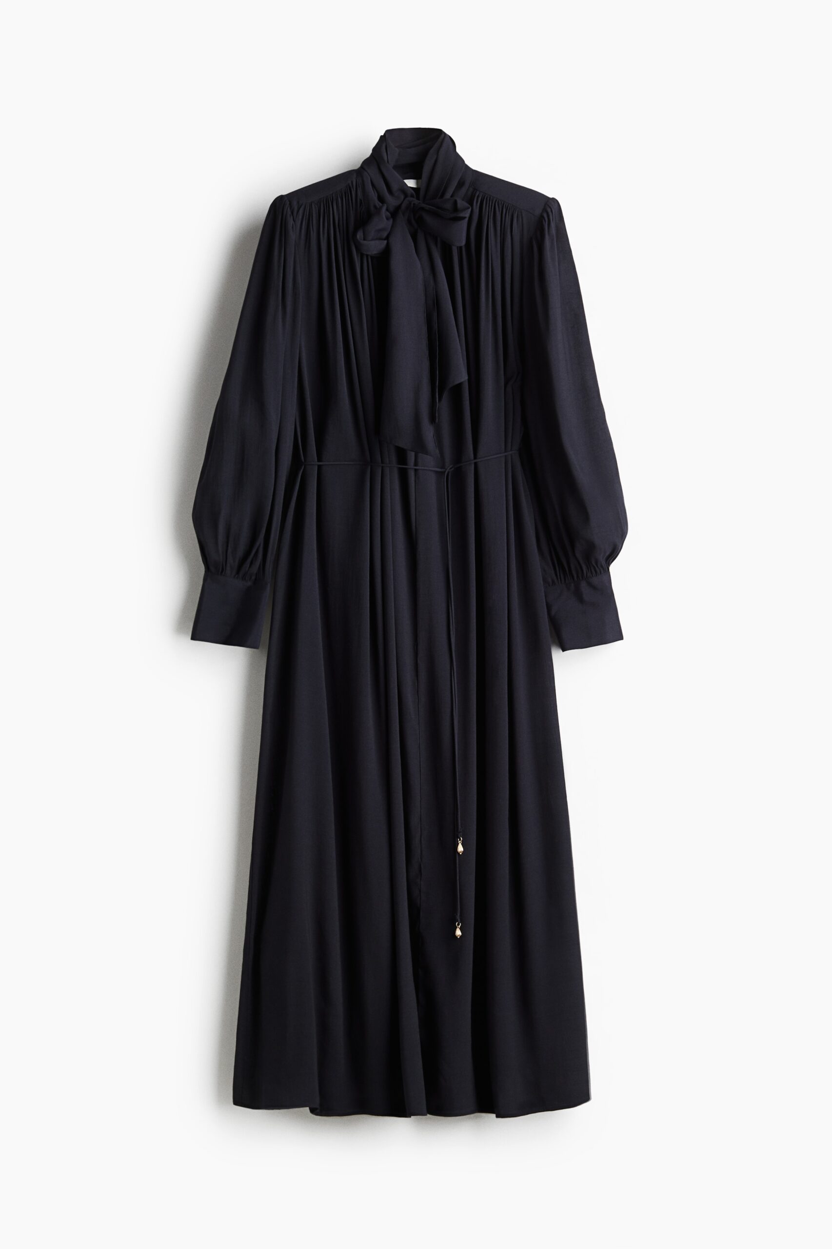H & M - Overhemdjurk met strikkraag - Marineblauw H & M - Overhemdjurk met strikkraag - Marineblauw