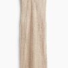 H & M - Bandeaujurk van structuurtricot - Beige