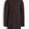 H & M - Ribgebreide jurk - Donkerbruin