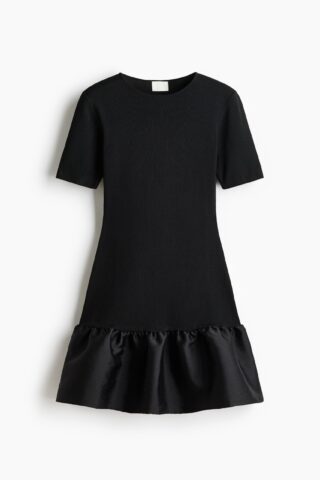 H & M - Gebreide jurk - Zwart