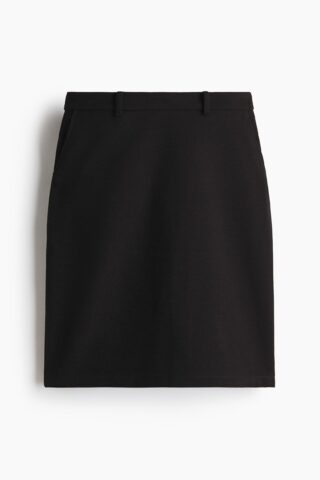 H & M - Tricot kokerrok - Donkergrijs